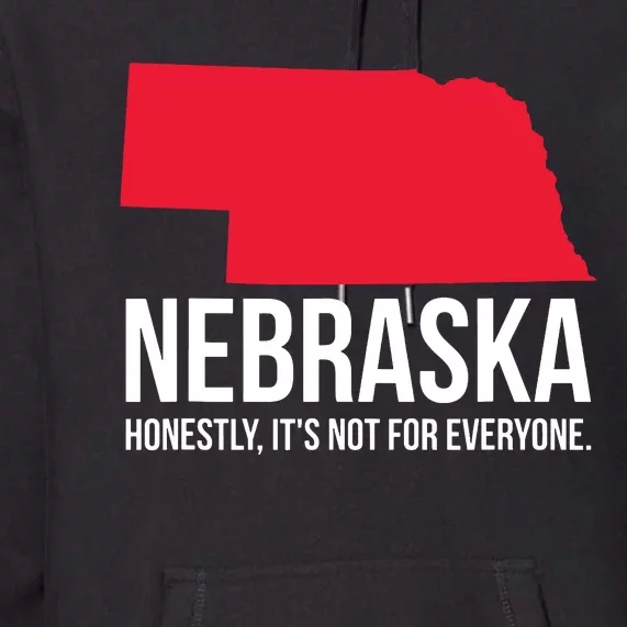 Native Cornhusker State Funny I Love Nebraska Premium Hoodie