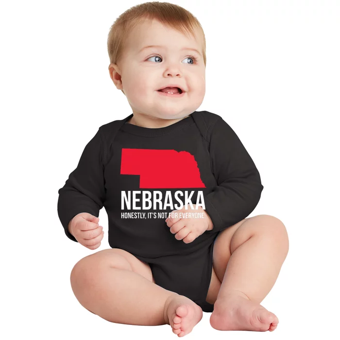 Native Cornhusker State Funny I Love Nebraska Baby Long Sleeve Bodysuit