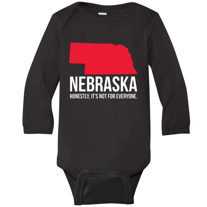 Native Cornhusker State Funny I Love Nebraska Baby Long Sleeve Bodysuit