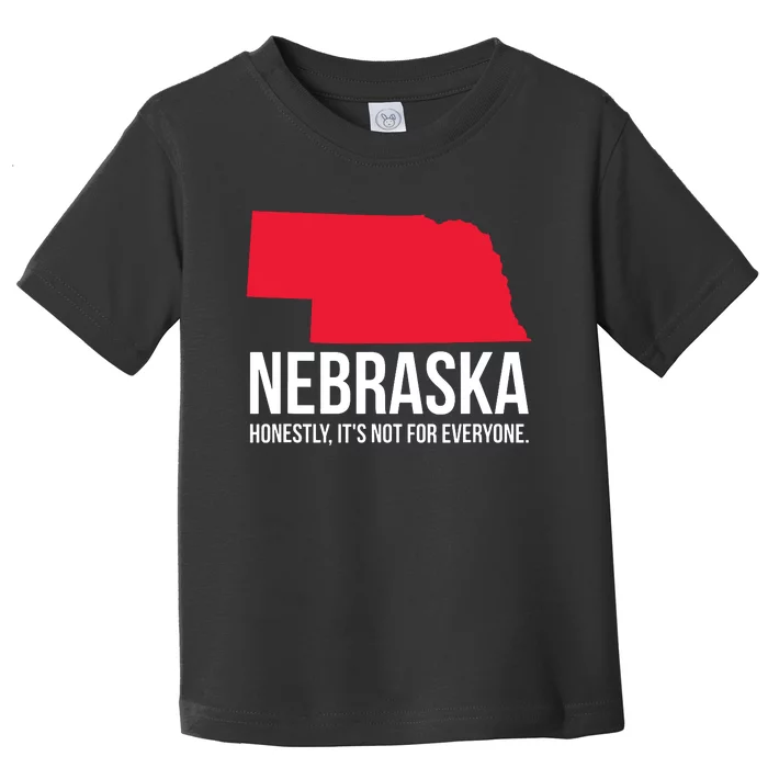 Native Cornhusker State Funny I Love Nebraska Toddler T-Shirt