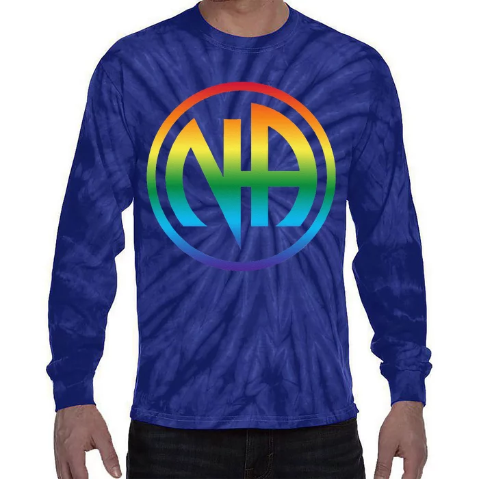 Narcotics Clean Sober Na Aa Recovery Proud Sobriety Lgbt Gay Tie-Dye Long Sleeve Shirt