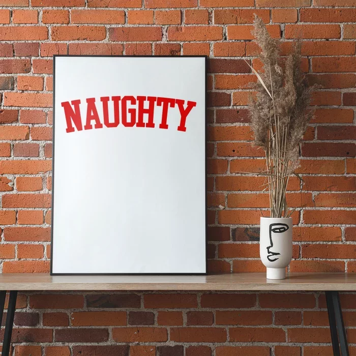 Naughty Christmas Santa Poster