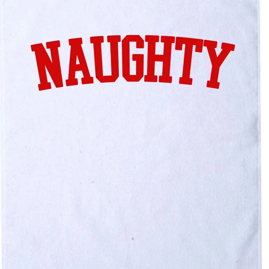 Naughty Christmas Santa Platinum Collection Golf Towel