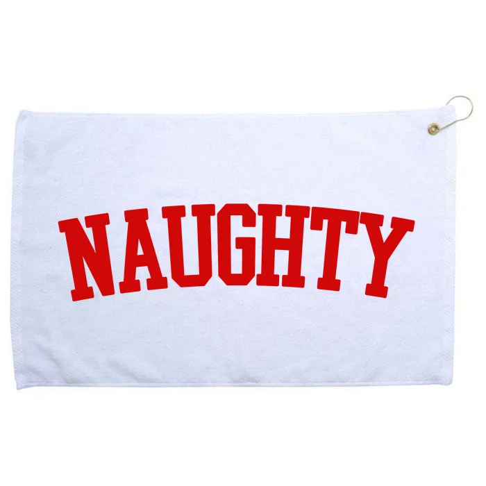 Naughty Christmas Santa Grommeted Golf Towel