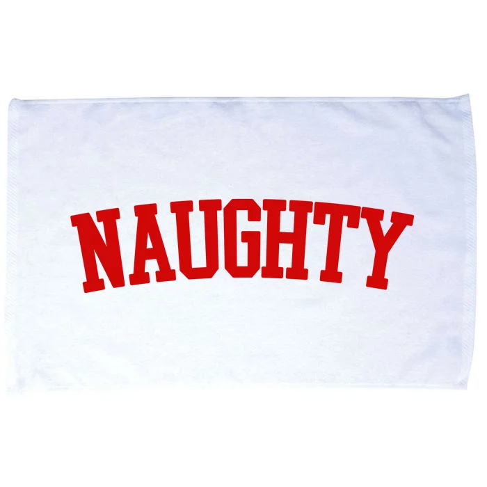 Naughty Christmas Santa Microfiber Hand Towel