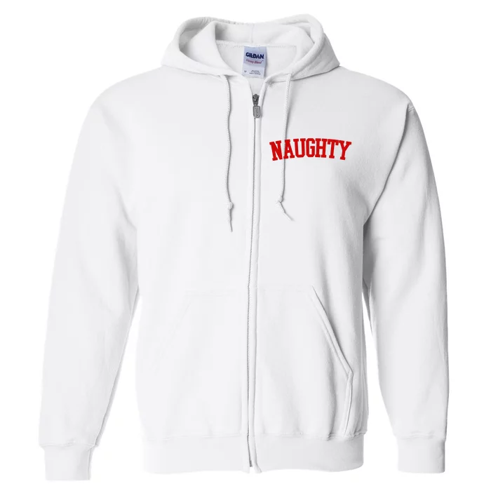 Naughty Christmas Santa Full Zip Hoodie