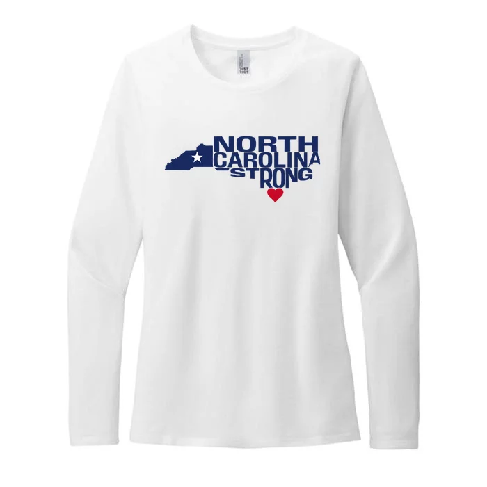 North Carolina State Strong Nc Love Womens CVC Long Sleeve Shirt