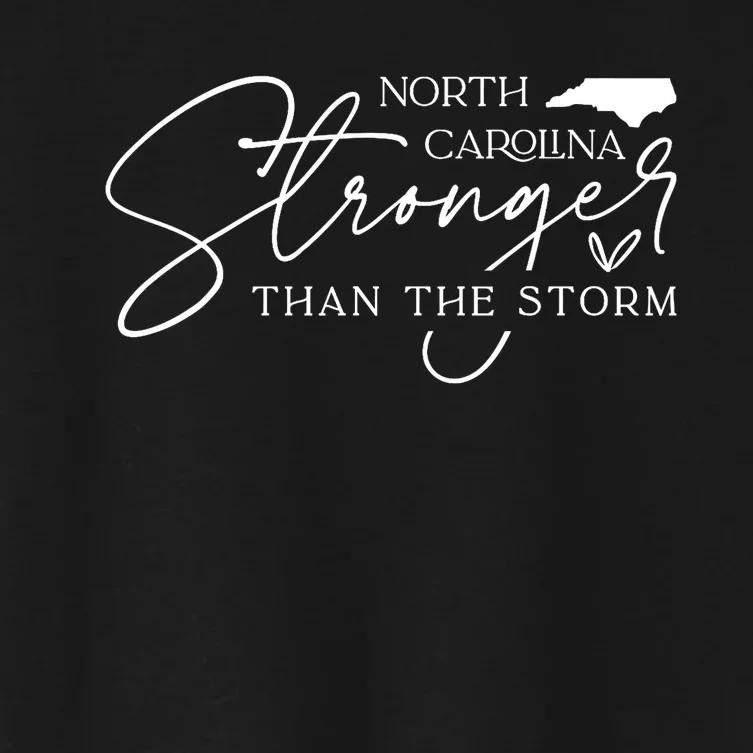 North Carolina Stronger Then The Storm Women's Crop Top Tee