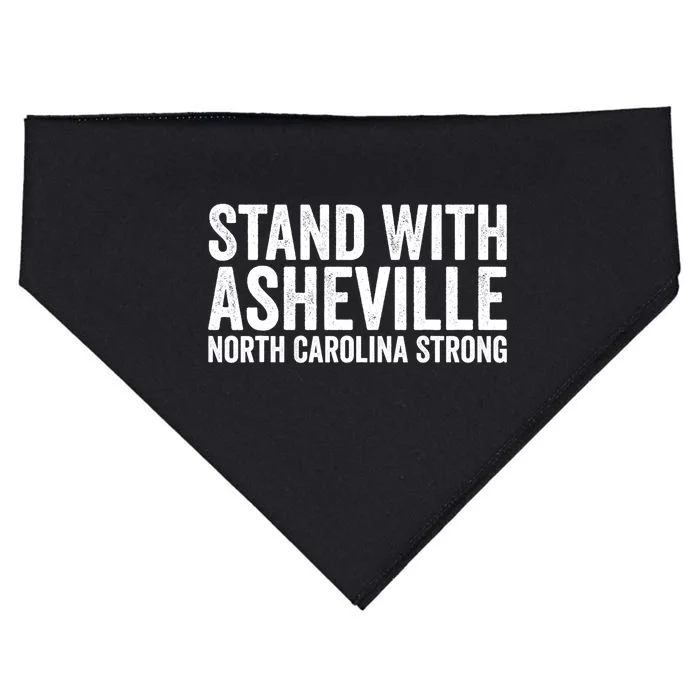 North Carolina Strong Asheville Nc Stand With Asheville 2024 USA-Made Doggie Bandana