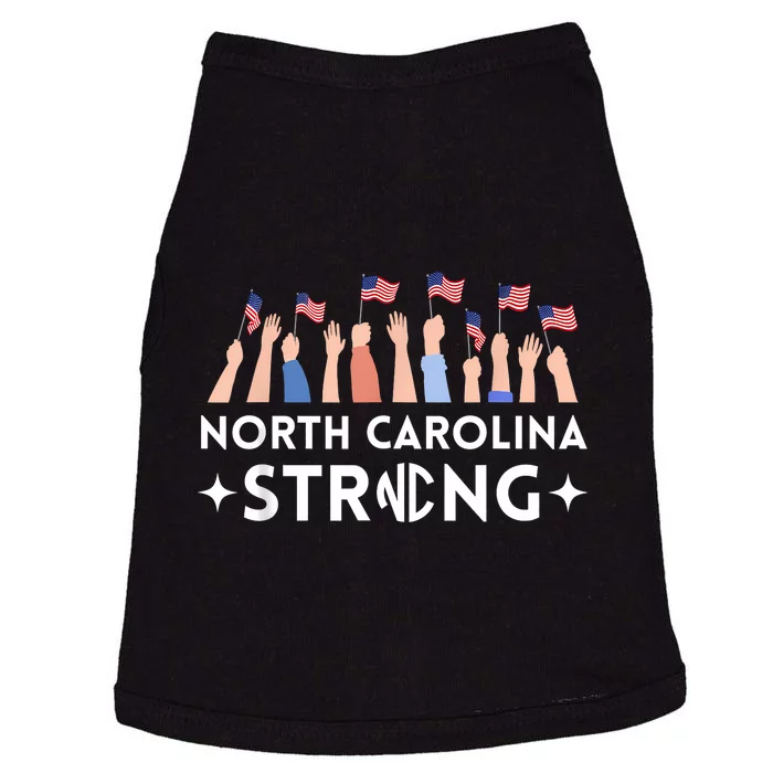 North Carolina Strong Support Nc Flag Doggie Tank