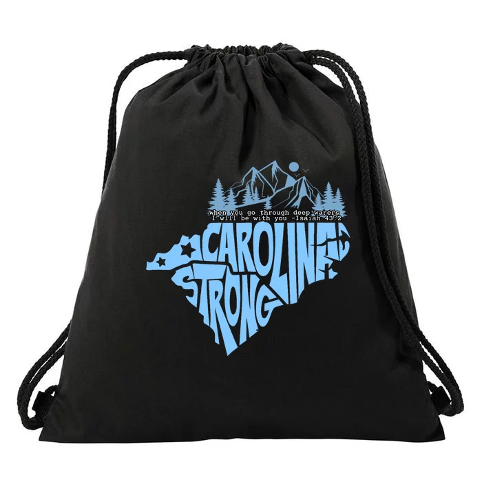 North Carolina Stronger Together Drawstring Bag