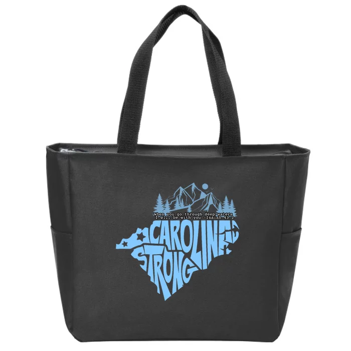 North Carolina Stronger Together Zip Tote Bag