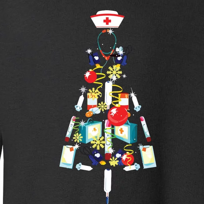 Nurse Christmas Tree Rn Registered Nursing Cool Xmas Gifts Toddler Sweatshirt