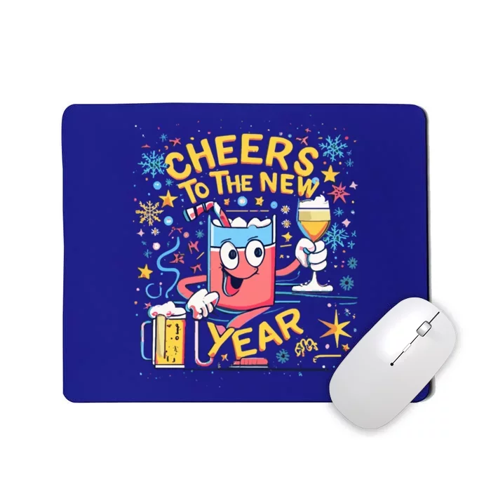 Nye Cheers To The New Year Happy Winter Holiday 2024 Great Gift Mousepad