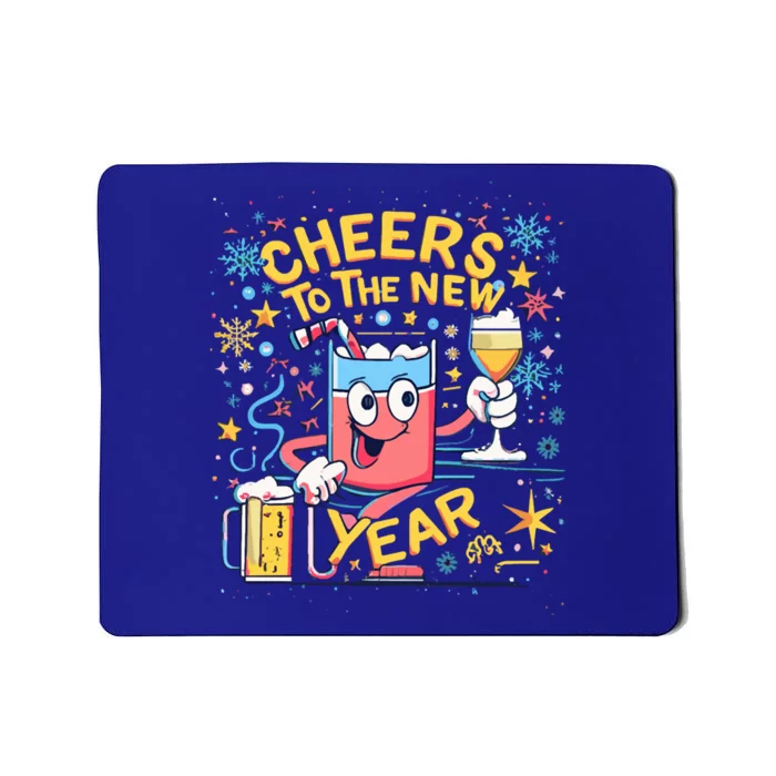 Nye Cheers To The New Year Happy Winter Holiday 2024 Great Gift Mousepad