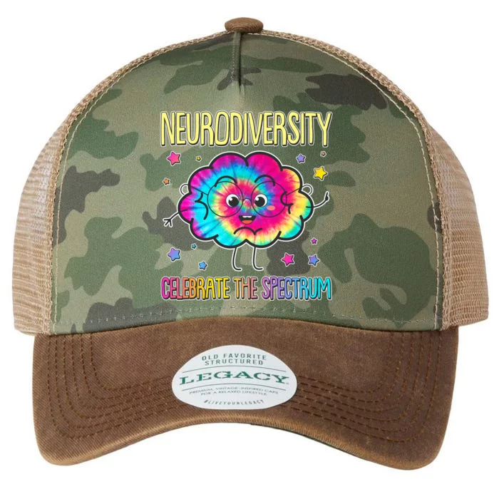 Neurodiversity Celebrate The Spectrum Legacy Tie Dye Trucker Hat