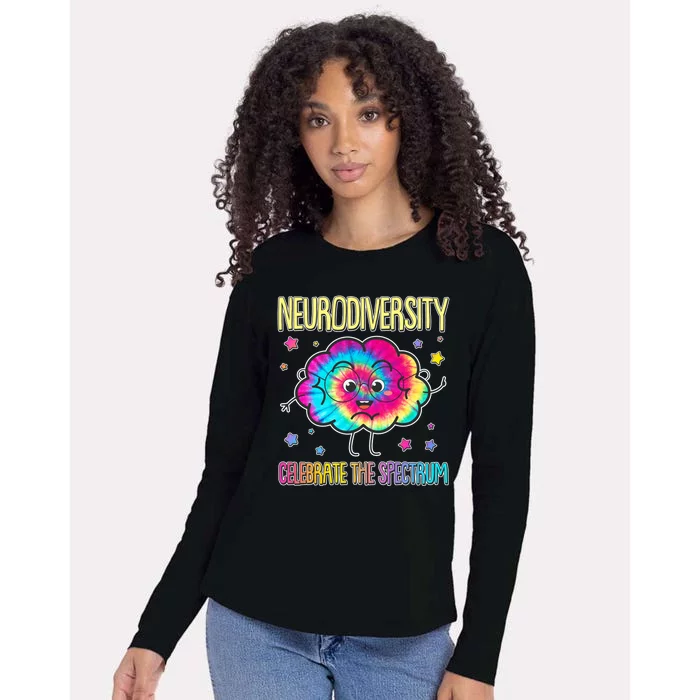 Neurodiversity Celebrate The Spectrum Womens Cotton Relaxed Long Sleeve T-Shirt