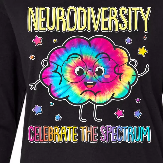 Neurodiversity Celebrate The Spectrum Womens Cotton Relaxed Long Sleeve T-Shirt