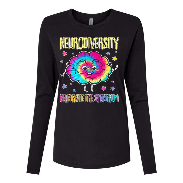 Neurodiversity Celebrate The Spectrum Womens Cotton Relaxed Long Sleeve T-Shirt