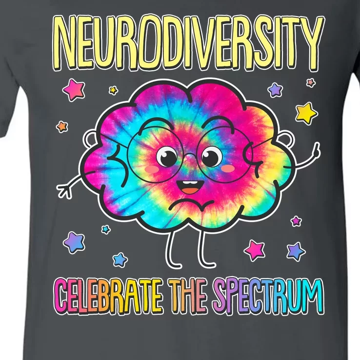 Neurodiversity Celebrate The Spectrum V-Neck T-Shirt