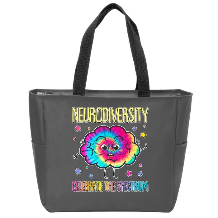 Neurodiversity Celebrate The Spectrum Zip Tote Bag