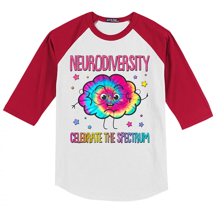 Neurodiversity Celebrate The Spectrum Kids Colorblock Raglan Jersey