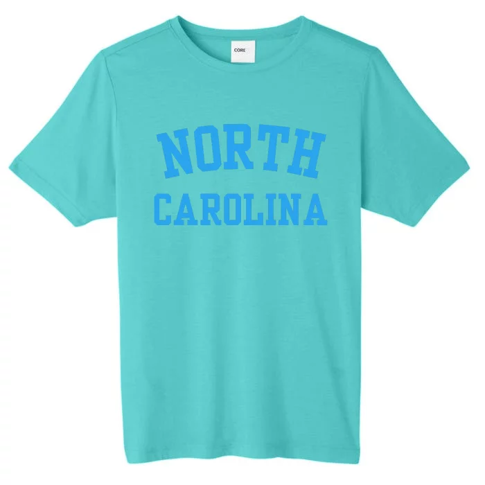 North Carolina Throwback Design State Of Nc ChromaSoft Performance T-Shirt