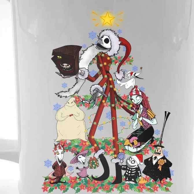 Nightmare Christmas Tree Santa Jack Sally Oogie Boogie Nightmare Front & Back Beer Stein