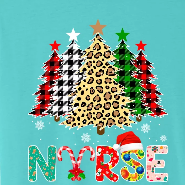 Nurse Christmas Tree Stethoscope Rn Lpn Scrub Xmas Nursing Gift ChromaSoft Performance T-Shirt