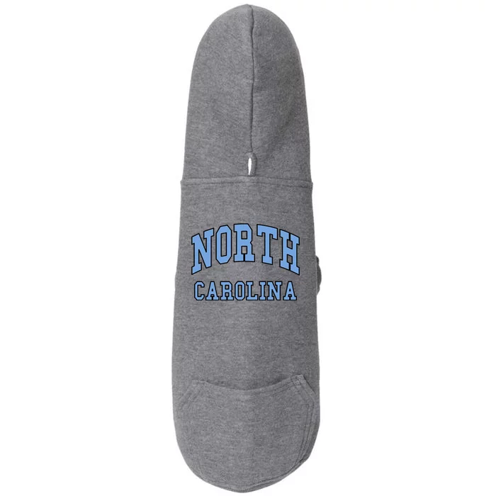 North Carolina Throwback Design State Of Nc Classic Doggie 3-End Fleece Hoodie