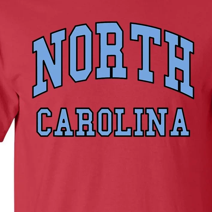 North Carolina Throwback Design State Of Nc Classic Tall T-Shirt