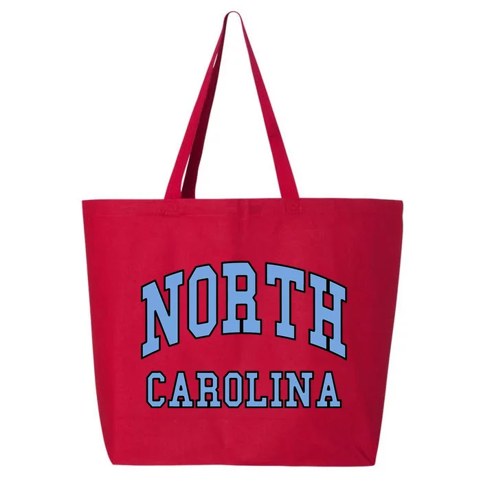 North Carolina Throwback Design State Of Nc Classic 25L Jumbo Tote