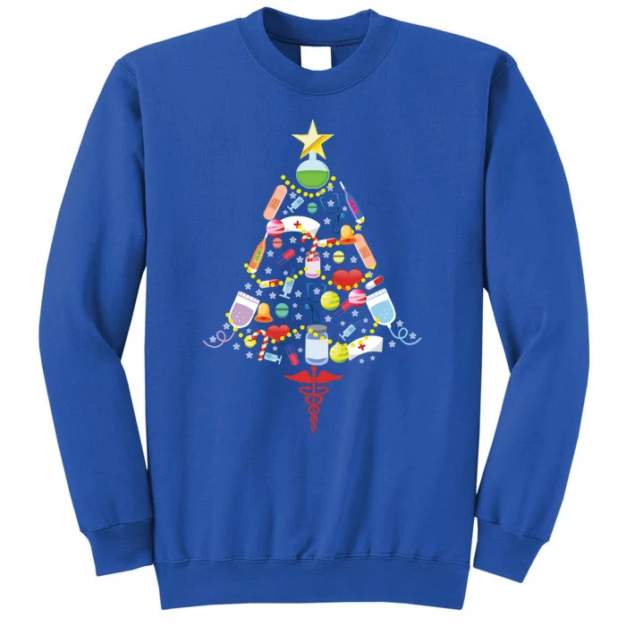 Nurse Christmas Tree Medical Tools Funny Xmas Holiday Decor Gift Sweatshirt