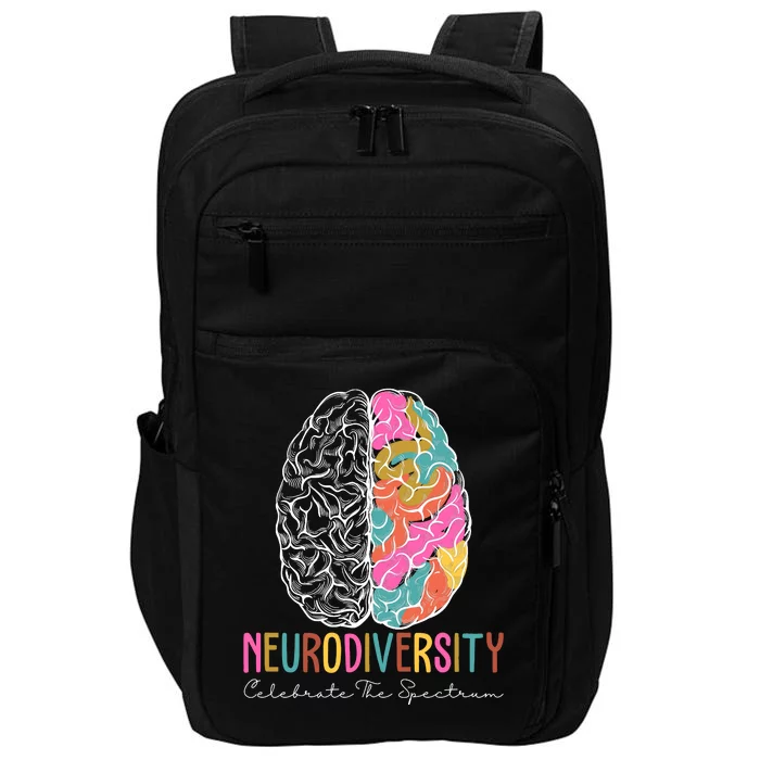 Neurodiversity Celebrate The Spectrum Brain Autism Awareness Impact Tech Backpack