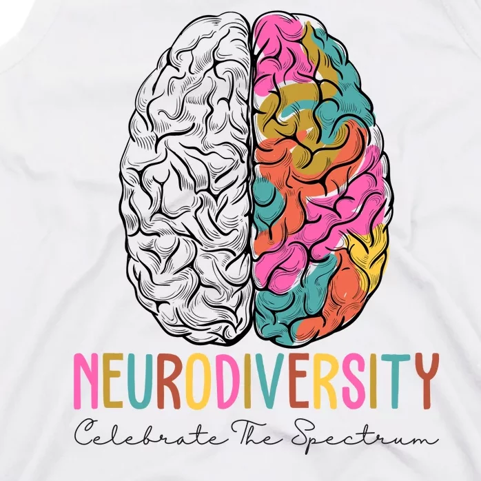 Neurodiversity Celebrate The Spectrum Brain Autism Awareness Tank Top