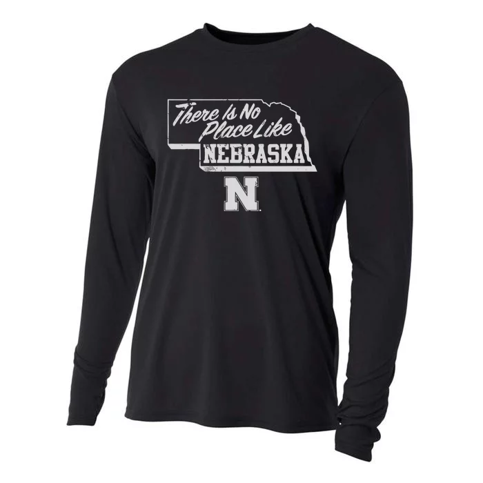 N.E.B.R.A.S.K.A Cornhuskers There Is No Place Like Cooling Performance Long Sleeve Crew