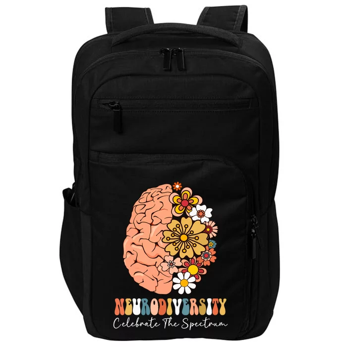 Neurodiversity Celebrate The Spectrum Brain Autism Awareness Impact Tech Backpack