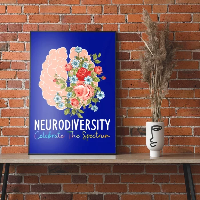 Neurodiversity Celebrate The Spectrum ADHD Brain Autism ASD Poster