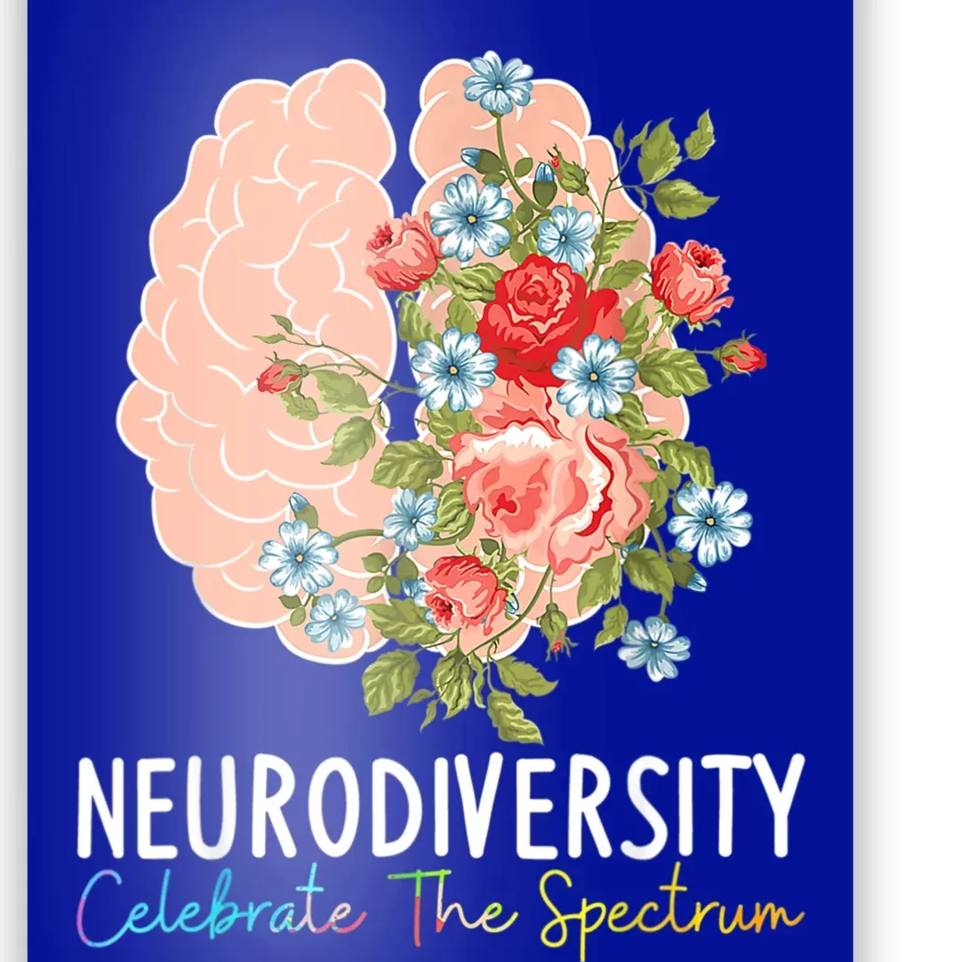 Neurodiversity Celebrate The Spectrum ADHD Brain Autism ASD Poster