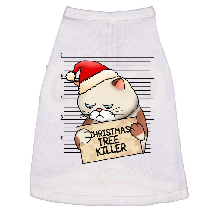 Naughty Christmas Tree Cat Gift Doggie Tank