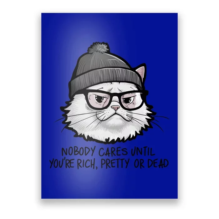 Nobody Cares Until YouRe Rich Pretty Or Funny Sarcastic Funny Gift Poster