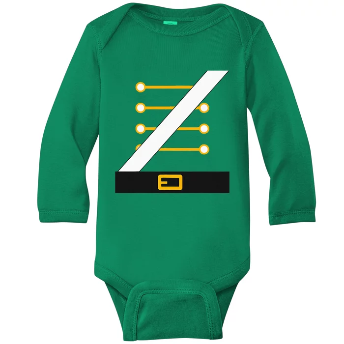 Nutcracker Costume Uniform Matching Toy Soldier Halloween Baby Long Sleeve Bodysuit