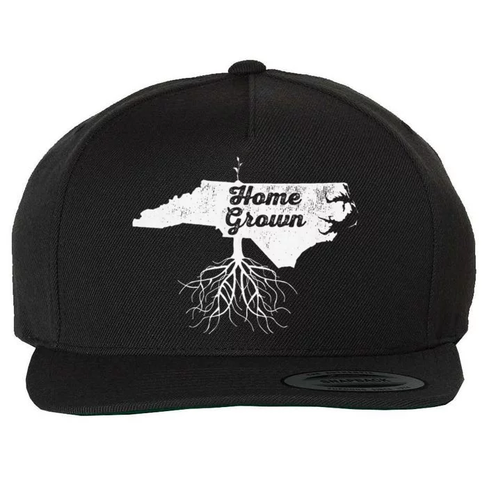 North Carolina Vintage Home Grown Roots Nc State Pride Wool Snapback Cap