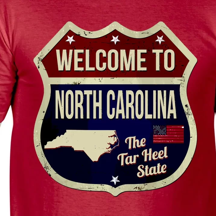 North Carolina Vintage Metal Road Sign Logo Comfort Colors T-Shirt