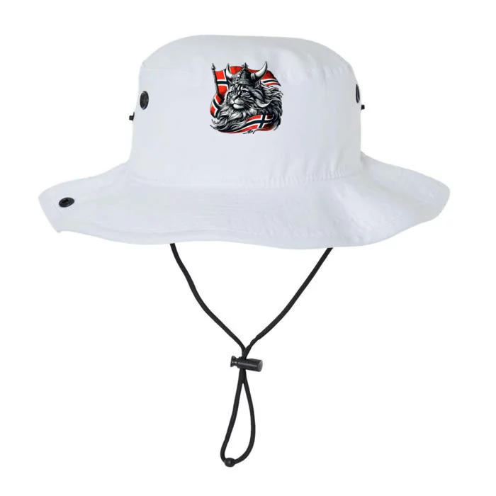 Norwegian Cat Viking Norway Flag Legacy Cool Fit Booney Bucket Hat