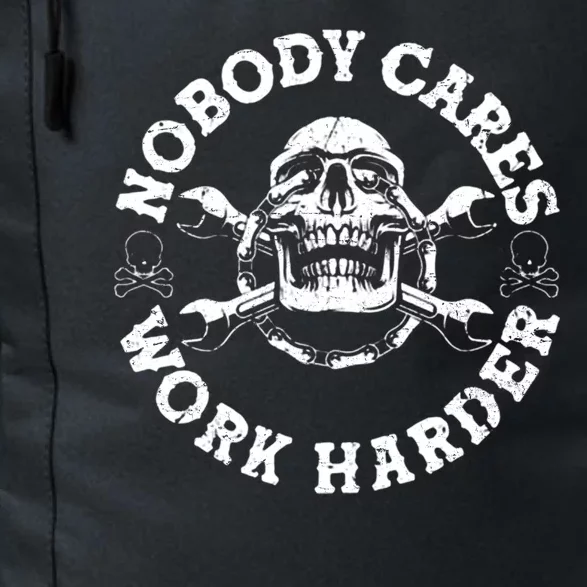 Nobody Cares Work Harder Skull Daily Commute Backpack