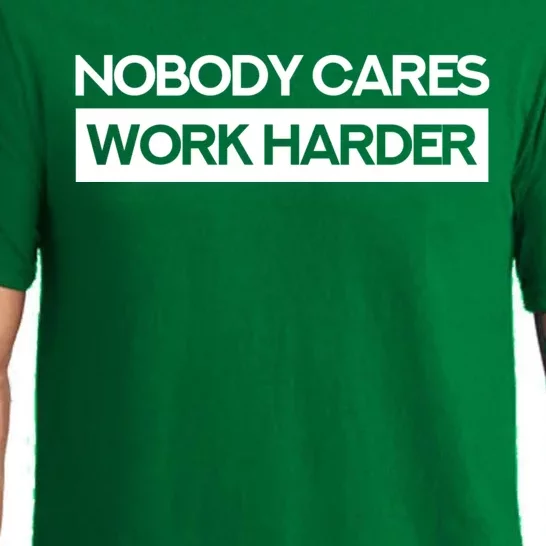 Nobody Cares Work Harder Fitness Workout Gym Pajama Set