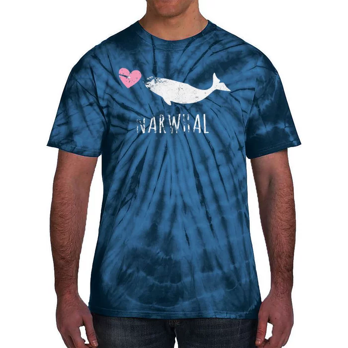 Narwhal Cute Whale Sea Ocean Love Tie-Dye T-Shirt