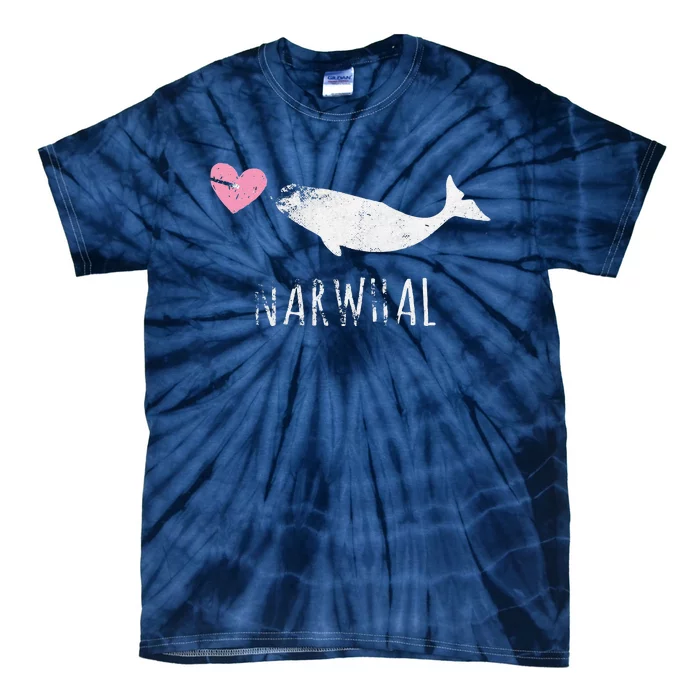 Narwhal Cute Whale Sea Ocean Love Tie-Dye T-Shirt