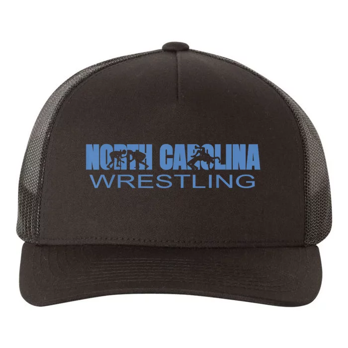 North Carolina Wrestling The Tarheel State Wrestler Yupoong Adult 5-Panel Trucker Hat